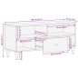 vidaXL TV-Schrank 100x33x46 cm Massivholz Mango vidaXL TV-Schrank 100x33x46 cm Massivholz Mango