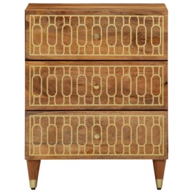 vidaXL Nachttisch 50x33x62 cm Massivholz Mango
