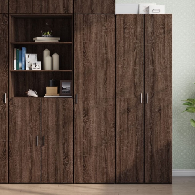 vidaXL Highboard Braun Eichen-Optik 45x42,5x185 cm Holzwerkstoff vidaXL Highboard Braun Eichen-Optik 45x42,5x185 cm Holzwerkstoff