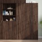 vidaXL Highboard Braun Eichen-Optik 50x42,5x185 cm Holzwerkstoff vidaXL Highboard Braun Eichen-Optik 50x42,5x185 cm Holzwerkstoff