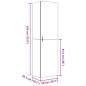 vidaXL Highboard Braun Eichen-Optik 50x42,5x185 cm Holzwerkstoff vidaXL Highboard Braun Eichen-Optik 50x42,5x185 cm Holzwerkstoff