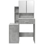 vidaXL Schminktisch mit Schrank Betongrau 80x35x132 cm vidaXL Schminktisch mit Schrank Betongrau 80x35x132 cm