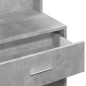 vidaXL Schminktisch mit Schrank Betongrau 80x35x132 cm vidaXL Schminktisch mit Schrank Betongrau 80x35x132 cm
