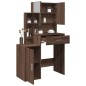 vidaXL Schminktisch mit Schrank Braun Eichen-Optik 80x35x132 cm vidaXL Schminktisch mit Schrank Braun Eichen-Optik 80x35x132 cm