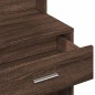vidaXL Schminktisch mit Schrank Braun Eichen-Optik 80x35x132 cm vidaXL Schminktisch mit Schrank Braun Eichen-Optik 80x35x132 cm