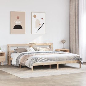 vidaXL Massivholzbett ohne Matratze 200x200 cm Kiefer