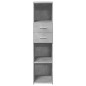 vidaXL Highboard Betongrau 30x42,5x124 cm Holzwerkstoff vidaXL Highboard Betongrau 30x42,5x124 cm Holzwerkstoff