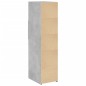 vidaXL Highboard Betongrau 30x42,5x124 cm Holzwerkstoff vidaXL Highboard Betongrau 30x42,5x124 cm Holzwerkstoff