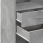 vidaXL Highboard Betongrau 30x42,5x124 cm Holzwerkstoff vidaXL Highboard Betongrau 30x42,5x124 cm Holzwerkstoff