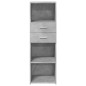 vidaXL Highboard Betongrau 40x42,5x124 cm Holzwerkstoff vidaXL Highboard Betongrau 40x42,5x124 cm Holzwerkstoff