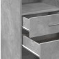 vidaXL Highboard Betongrau 40x42,5x124 cm Holzwerkstoff vidaXL Highboard Betongrau 40x42,5x124 cm Holzwerkstoff