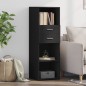 vidaXL Highboard Schwarz 40x42,5x124 cm Holzwerkstoff vidaXL Highboard Schwarz 40x42,5x124 cm Holzwerkstoff