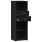 vidaXL Highboard Schwarz 40x42,5x124 cm Holzwerkstoff vidaXL Highboard Schwarz 40x42,5x124 cm Holzwerkstoff