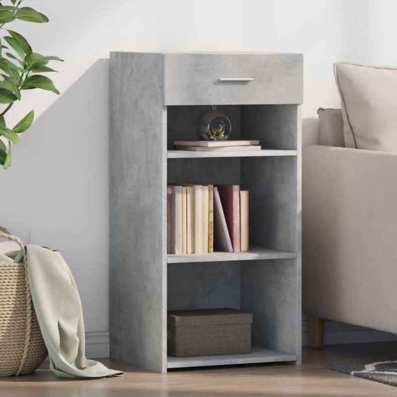 vidaXL Sideboard Betongrau 45x42,5x93 cm Holzwerkstoff vidaXL Sideboard Betongrau 45x42,5x93 cm Holzwerkstoff