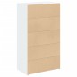 vidaXL Highboard Weiß 70x41x124 cm Holzwerkstoff vidaXL Highboard Weiß 70x41x124 cm Holzwerkstoff