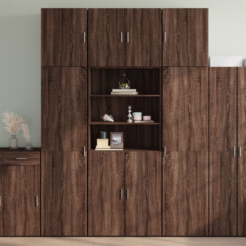 vidaXL Highboard Braun Eichen-Optik 80x42,5x249 cm Holzwerkstoff vidaXL Highboard Braun Eichen-Optik 80x42,5x249 cm Holzwerkstoff