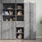vidaXL Highboard Betongrau 40x42,5x185 cm Holzwerkstoff vidaXL Highboard Betongrau 40x42,5x185 cm Holzwerkstoff