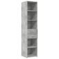 vidaXL Highboard Betongrau 40x42,5x185 cm Holzwerkstoff vidaXL Highboard Betongrau 40x42,5x185 cm Holzwerkstoff