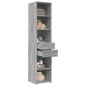 vidaXL Highboard Grau Sonoma 40x42,5x185 cm Holzwerkstoff vidaXL Highboard Grau Sonoma 40x42,5x185 cm Holzwerkstoff