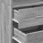 vidaXL Highboard Grau Sonoma 40x42,5x185 cm Holzwerkstoff vidaXL Highboard Grau Sonoma 40x42,5x185 cm Holzwerkstoff
