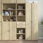 vidaXL Highboard Sonoma-Eiche 45x42,5x185 cm Holzwerkstoff vidaXL Highboard Sonoma-Eiche 45x42,5x185 cm Holzwerkstoff