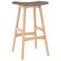 Barhocker 2 Stk. Taupe Stoff Barhocker 2 Stk. Taupe Stoff