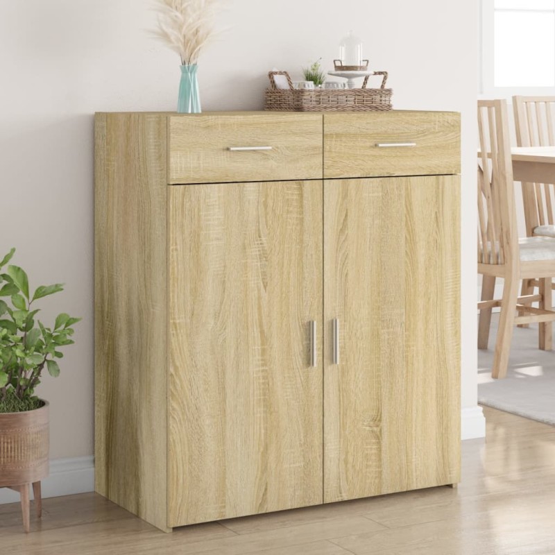 vidaXL Sideboard Sonoma-Eiche 80x42,5x93 cm Holzwerkstoff vidaXL Sideboard Sonoma-Eiche 80x42,5x93 cm Holzwerkstoff