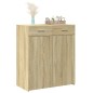 vidaXL Sideboard Sonoma-Eiche 80x42,5x93 cm Holzwerkstoff vidaXL Sideboard Sonoma-Eiche 80x42,5x93 cm Holzwerkstoff