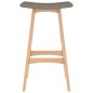 Barhocker 2 Stk. Taupe Stoff Barhocker 2 Stk. Taupe Stoff