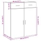 vidaXL Sideboard Sonoma-Eiche 80x42,5x93 cm Holzwerkstoff vidaXL Sideboard Sonoma-Eiche 80x42,5x93 cm Holzwerkstoff