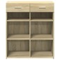 vidaXL Sideboard Sonoma-Eiche 80x42,5x93 cm Holzwerkstoff vidaXL Sideboard Sonoma-Eiche 80x42,5x93 cm Holzwerkstoff