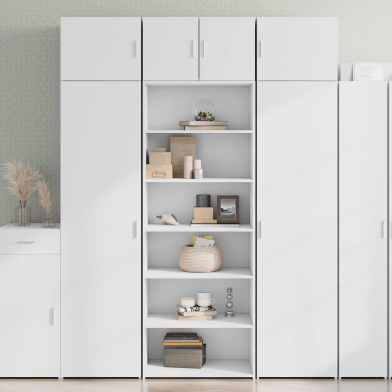 vidaXL Highboard Weiß 70x41x185 cm Holzwerkstoff vidaXL Highboard Weiß 70x41x185 cm Holzwerkstoff