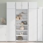 vidaXL Highboard Weiß 70x41x185 cm Holzwerkstoff vidaXL Highboard Weiß 70x41x185 cm Holzwerkstoff