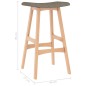 Barhocker 2 Stk. Taupe Stoff Barhocker 2 Stk. Taupe Stoff