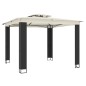 vidaXL Pavillon mit Doppeldach Creme 2,94x2,94 m Stahl vidaXL Pavillon mit Doppeldach Creme 2,94x2,94 m Stahl