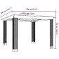 vidaXL Pavillon mit Doppeldach Creme 2,94x2,94 m Stahl vidaXL Pavillon mit Doppeldach Creme 2,94x2,94 m Stahl