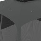 vidaXL Pavillon mit Doppeldach & Netzwänden Anthrazit 3,93x2,93m Stahl vidaXL Pavillon mit Doppeldach & Netzwänden Anthrazit 3,93x2,93m Stahl