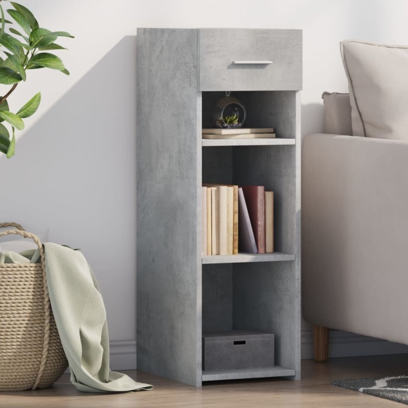 vidaXL Sideboard Betongrau 30x42,5x93 cm Holzwerkstoff vidaXL Sideboard Betongrau 30x42,5x93 cm Holzwerkstoff