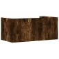 vidaXL Wandregal Räuchereiche 70,5x35x30,5 cm Holzwerkstoff vidaXL Wandregal Räuchereiche 70,5x35x30,5 cm Holzwerkstoff