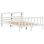 vidaXL Massivholzbett ohne Matratze Weiß 150x200 cm Kiefernholz vidaXL Massivholzbett ohne Matratze Weiß 150x200 cm Kiefernholz