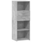 vidaXL Highboard Betongrau 45x42,5x124 cm Holzwerkstoff vidaXL Highboard Betongrau 45x42,5x124 cm Holzwerkstoff