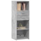 vidaXL Highboard Betongrau 45x42,5x124 cm Holzwerkstoff vidaXL Highboard Betongrau 45x42,5x124 cm Holzwerkstoff