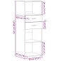 vidaXL Highboard Betongrau 45x42,5x124 cm Holzwerkstoff vidaXL Highboard Betongrau 45x42,5x124 cm Holzwerkstoff