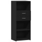 vidaXL Highboard Schwarz 50x42,5x124 cm Holzwerkstoff vidaXL Highboard Schwarz 50x42,5x124 cm Holzwerkstoff