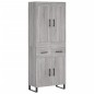Highboard Grau Sonoma 69,5x34x180 cm Holzwerkstoff Highboard Grau Sonoma 69,5x34x180 cm Holzwerkstoff