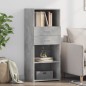 vidaXL Highboard Betongrau 50x42,5x124 cm Holzwerkstoff vidaXL Highboard Betongrau 50x42,5x124 cm Holzwerkstoff