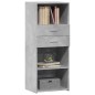 vidaXL Highboard Betongrau 50x42,5x124 cm Holzwerkstoff vidaXL Highboard Betongrau 50x42,5x124 cm Holzwerkstoff