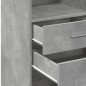 vidaXL Highboard Betongrau 50x42,5x124 cm Holzwerkstoff vidaXL Highboard Betongrau 50x42,5x124 cm Holzwerkstoff