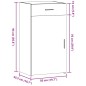 vidaXL Sideboard Braun Eichen-Optik 50x42,5x93 cm Holzwerkstoff vidaXL Sideboard Braun Eichen-Optik 50x42,5x93 cm Holzwerkstoff