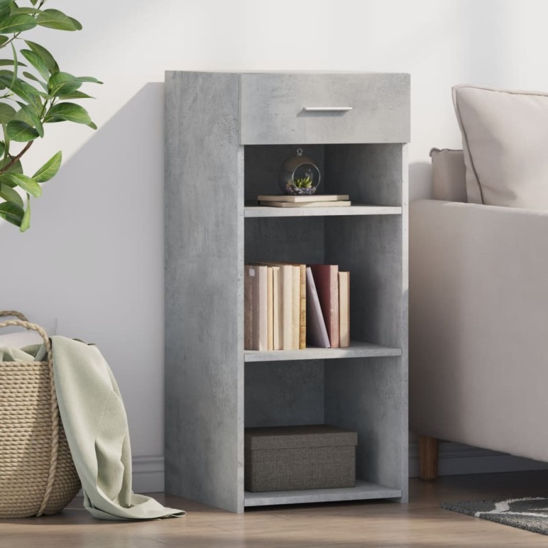 vidaXL Sideboard Betongrau 40x42,5x93 cm Holzwerkstoff vidaXL Sideboard Betongrau 40x42,5x93 cm Holzwerkstoff